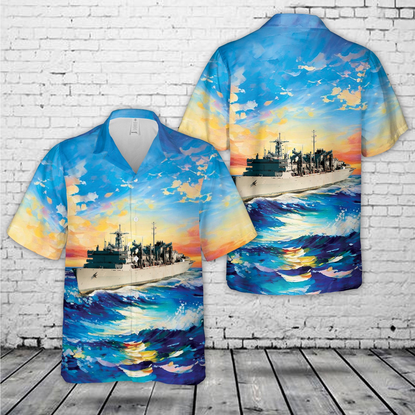 US Navy USNS Arctic (T-AOE 8) Supply-class fast combat support ships Hawaiian Shirt
