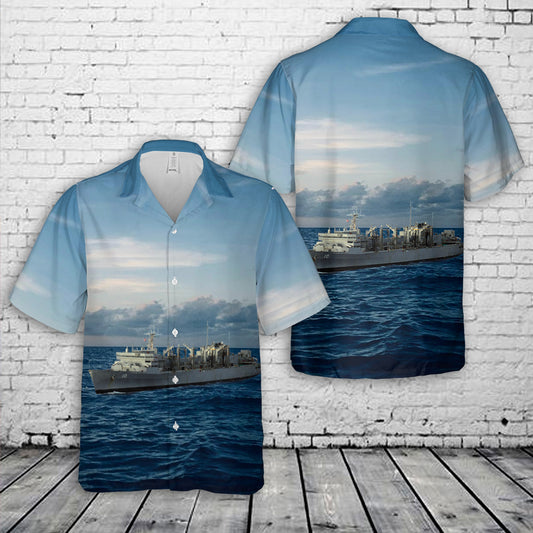 US Navy USNS Bridge (T-AOE-10) Supply-class fast combat support ships Hawaiian Shirt