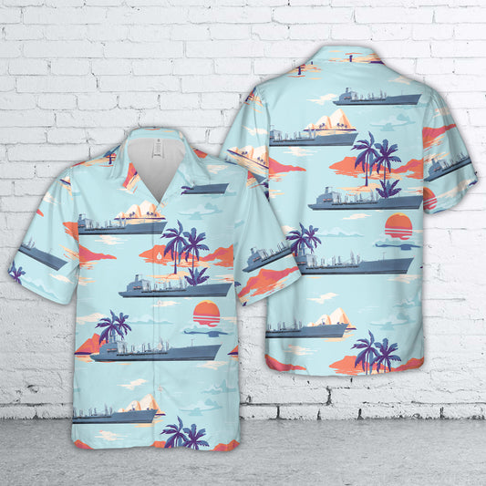 US Navy USNS John Ericsson (T-AO-194) Hawaiian Shirt