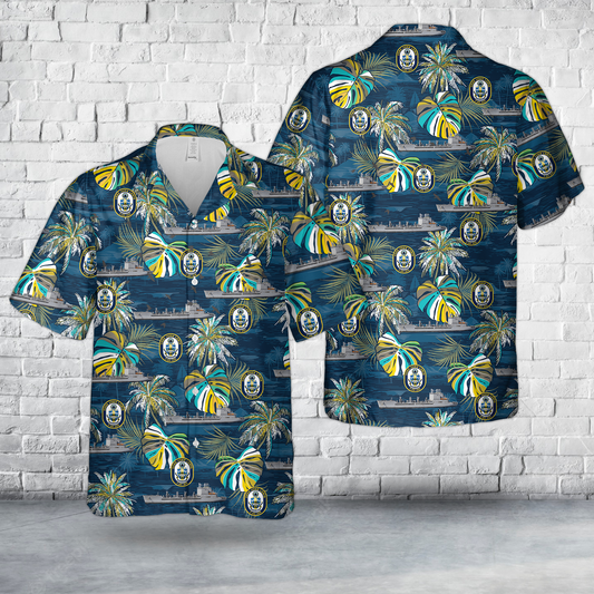US Navy USNS John Lewis (T-AO-205) John Lewis-class replenishment oiler Hawaiian Shirt