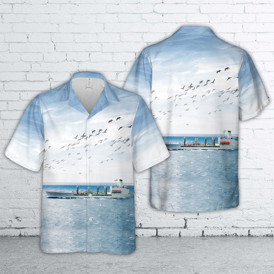 US Navy USNS Kanawha (T-AO-196) Hawaiian Shirt