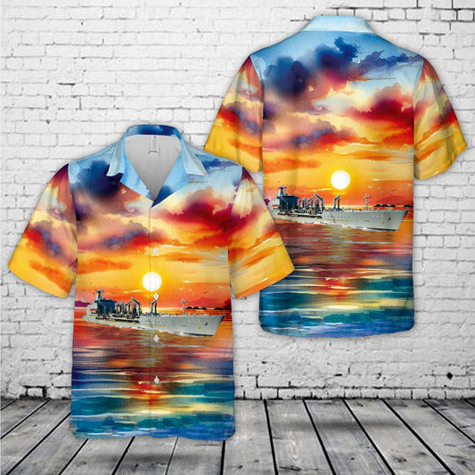US Navy USNS Laramie (T-AO-203) Hawaiian Shirt