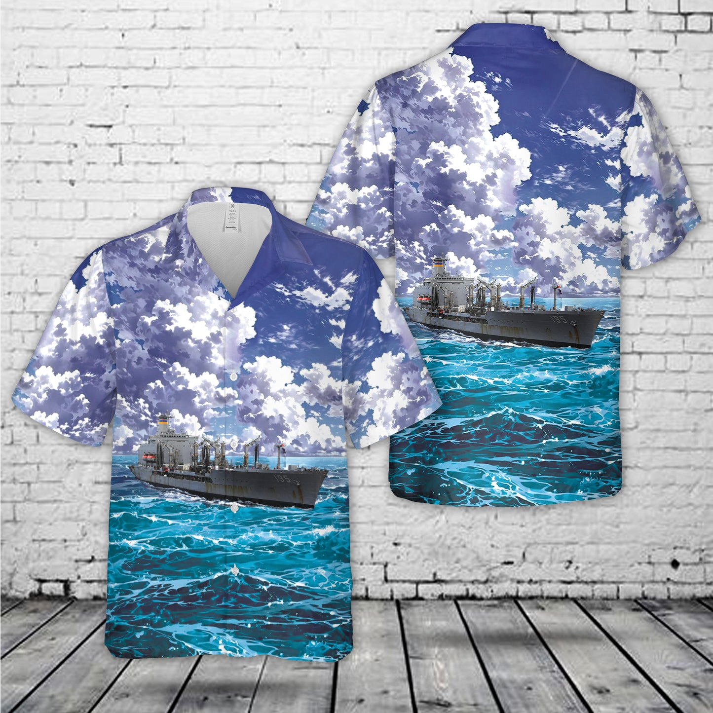 US Navy USNS Leroy Grumman (T-AO-195) Hawaiian Shirt