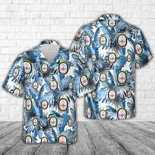 US Navy USNS Mercy (T-AH-19) Hawaiian Shirt