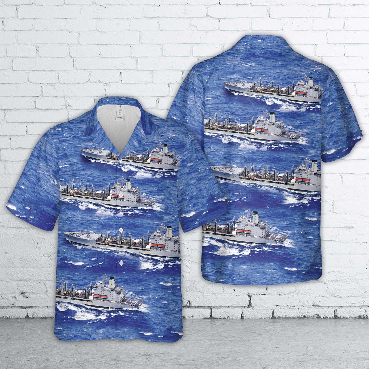US Navy USNS Yukon (T-AO-202) Henry J. Kaiser-class underway replenishment oiler Hawaiian Shirt