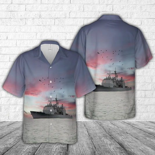 US Navy USS Antietam (CG-54) Hawaiian Shirt