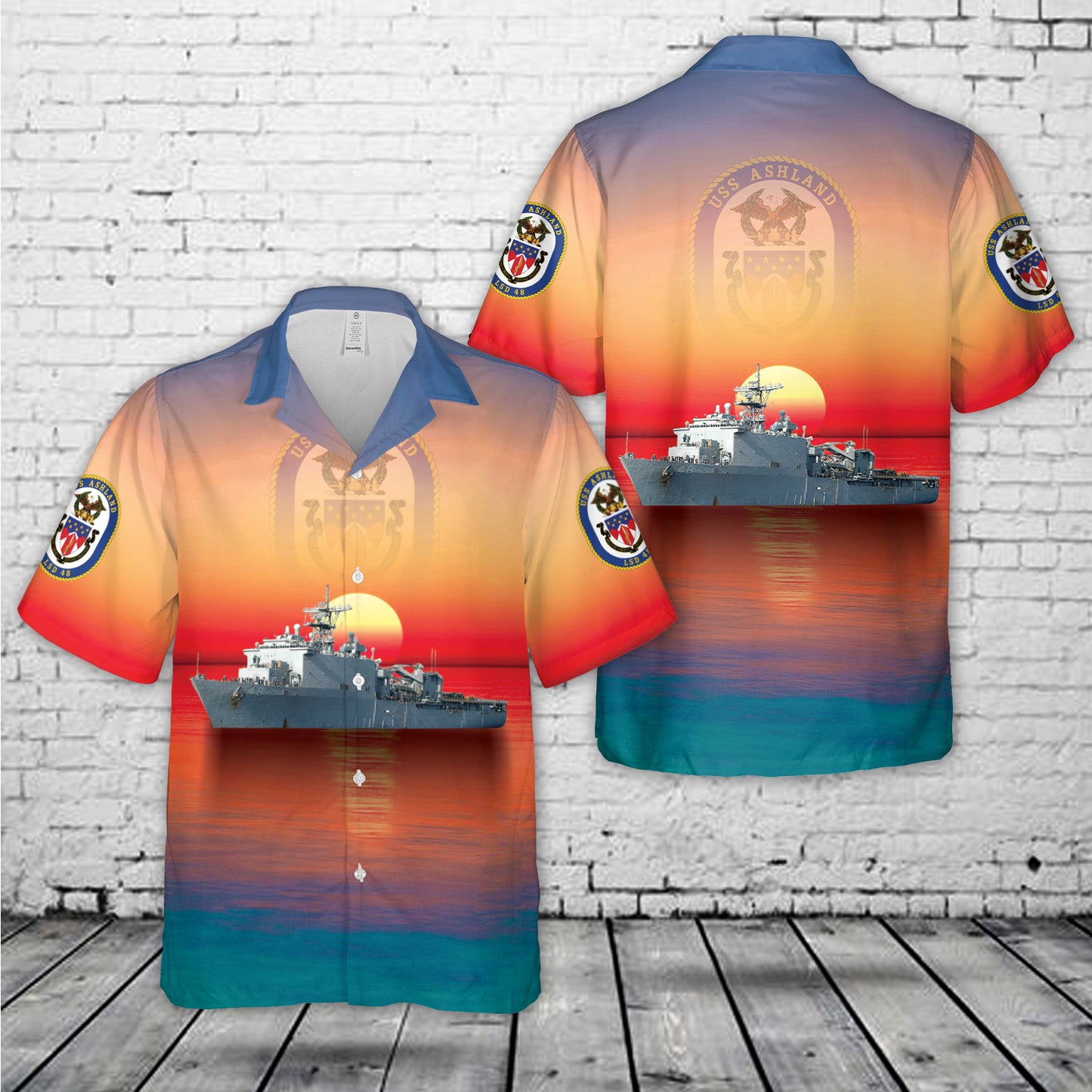 US Navy USS Ashland (LSD-48) Hawaiian Shirt