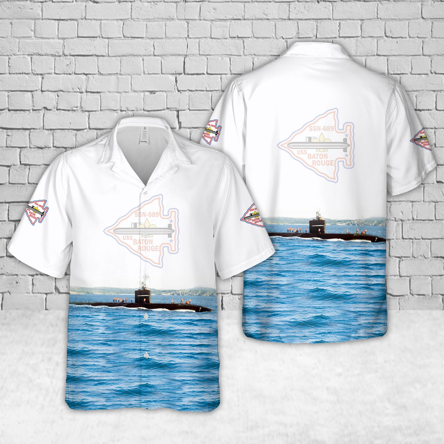 US Navy USS Baton Rouge (SSN-689) Hawaiian Shirt