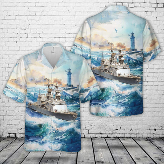 US Navy USS Briscoe (DD-977) Hawaiian Shirt