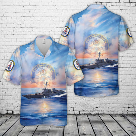 US Navy USS Chung-Hoon DDG-93 Hawaiian Shirt