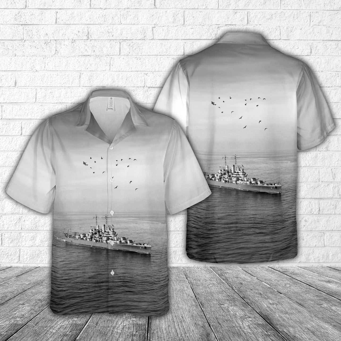 US Navy USS Cleveland (CL-55) Hawaiian Shirt