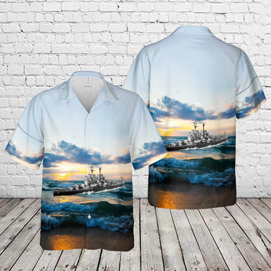 US Navy USS Columbia (CL-56) Hawaiian Shirt