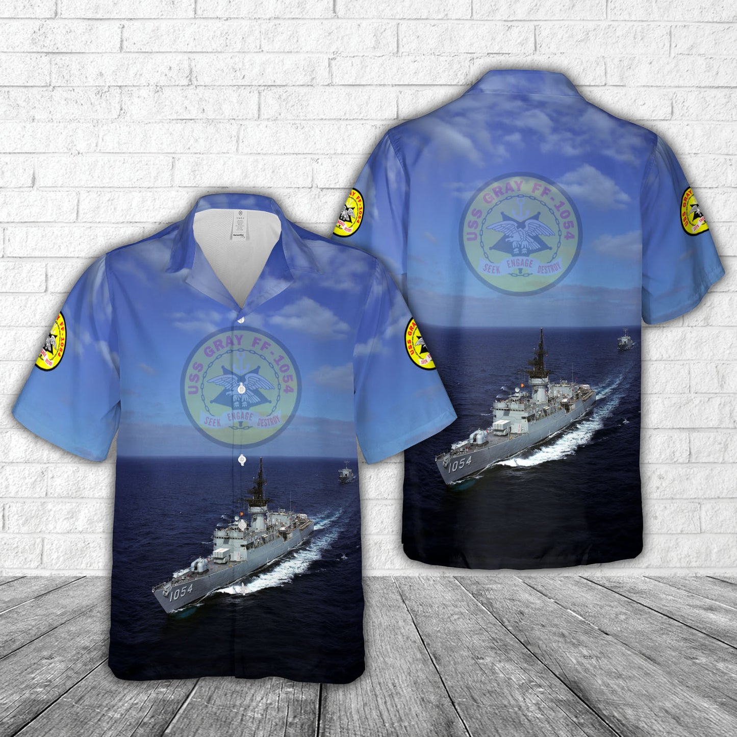 US Navy USS Gray (FF-1054) Hawaiian Shirt