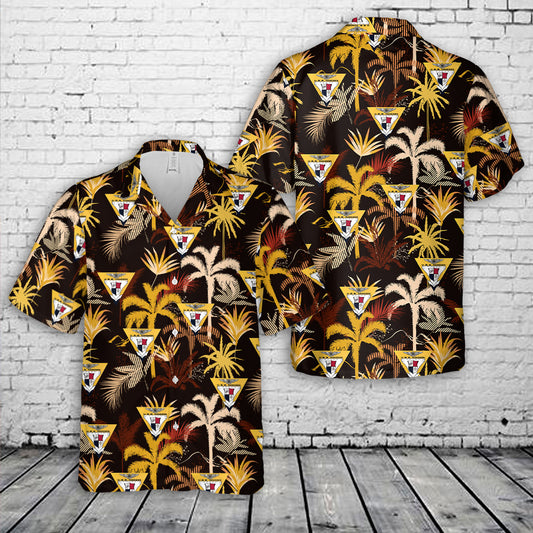 US Navy USS Hancock CVA 19 Hawaiian Shirt