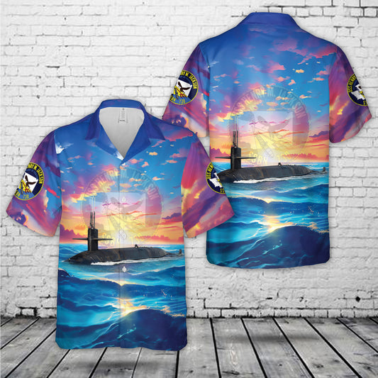 US Navy USS Henry M. Jackson (SSBN-730) Hawaiian Shirt