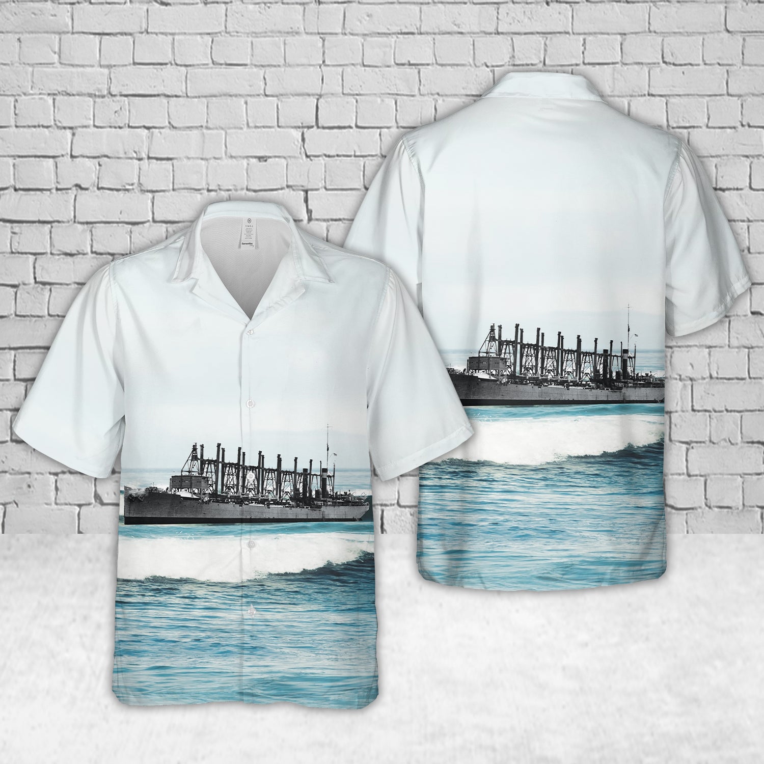 US Navy USS Jason (AC-12/AV-2) Hawaiian Shirt