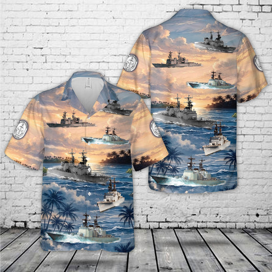 US Navy USS John Young (DD-973) Hawaiian Shirt