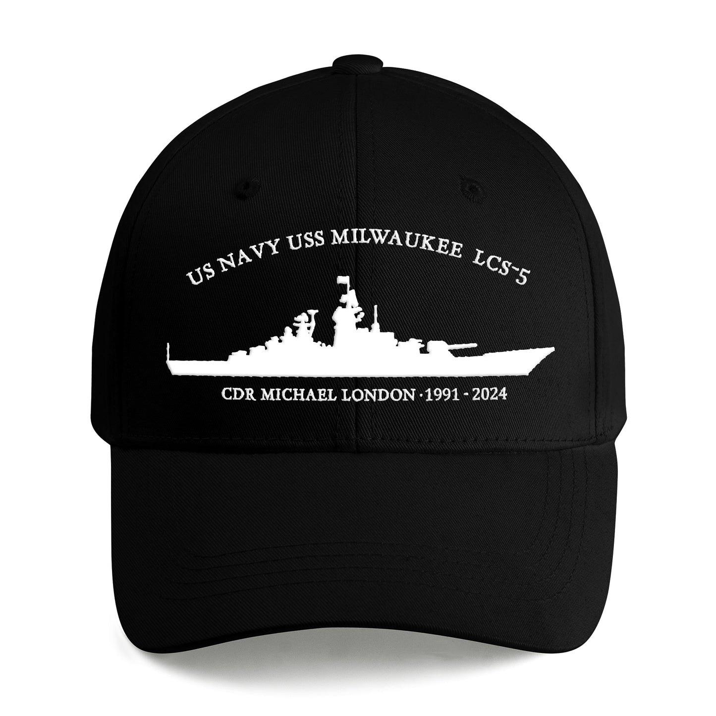 US Navy USS Milwaukee Embroidered Cap