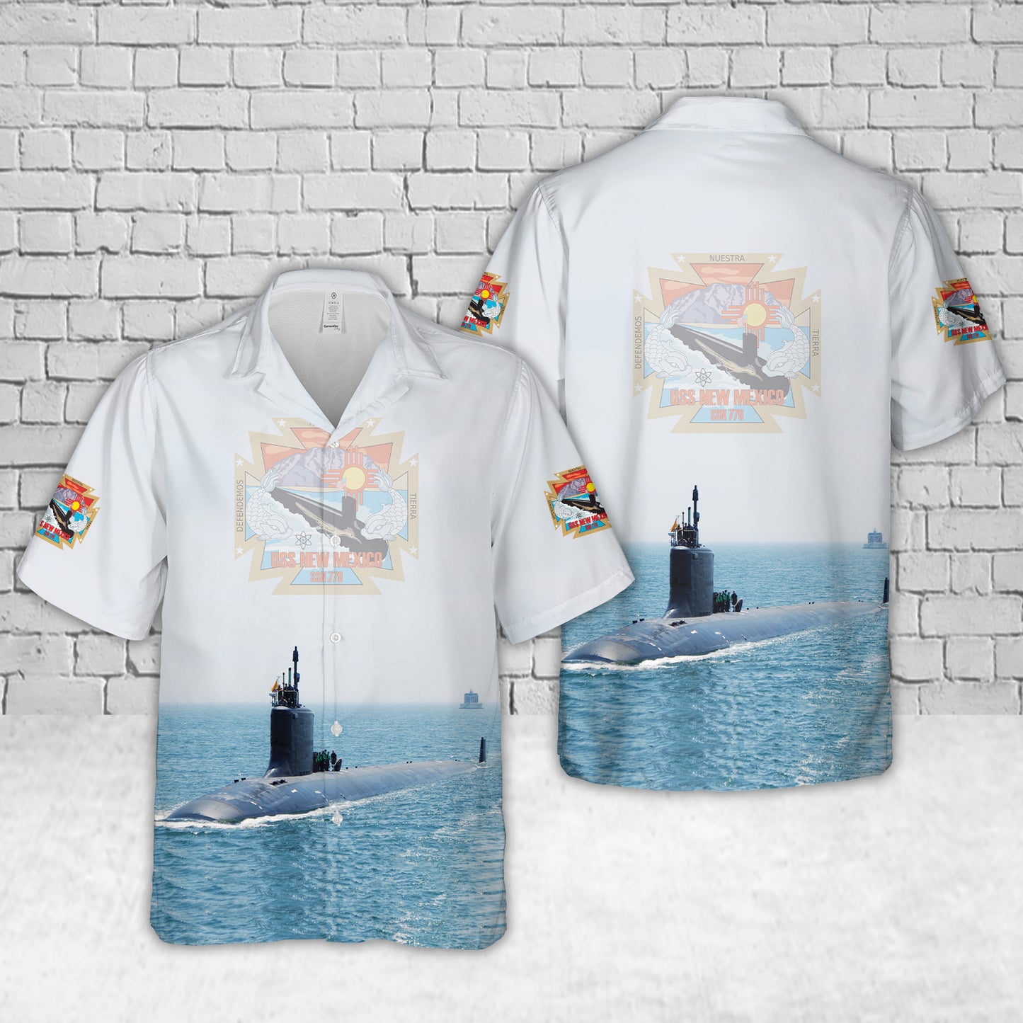 US Navy USS New Mexico (SSN-779) Hawaiian Shirt
