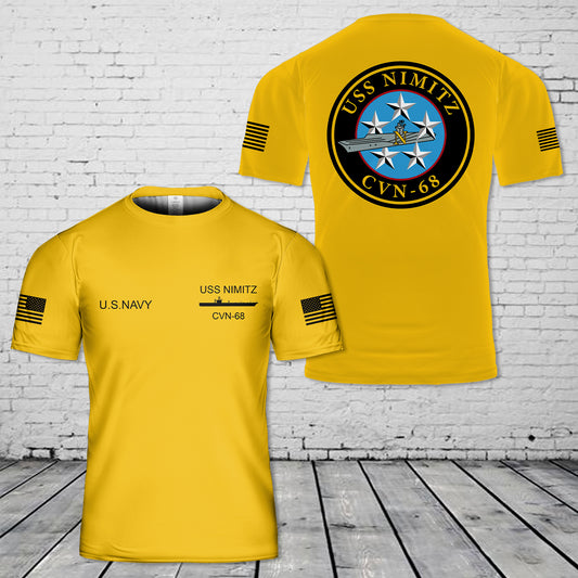 US Navy USS Nimitz (CVN-68) 3D T-Shirt