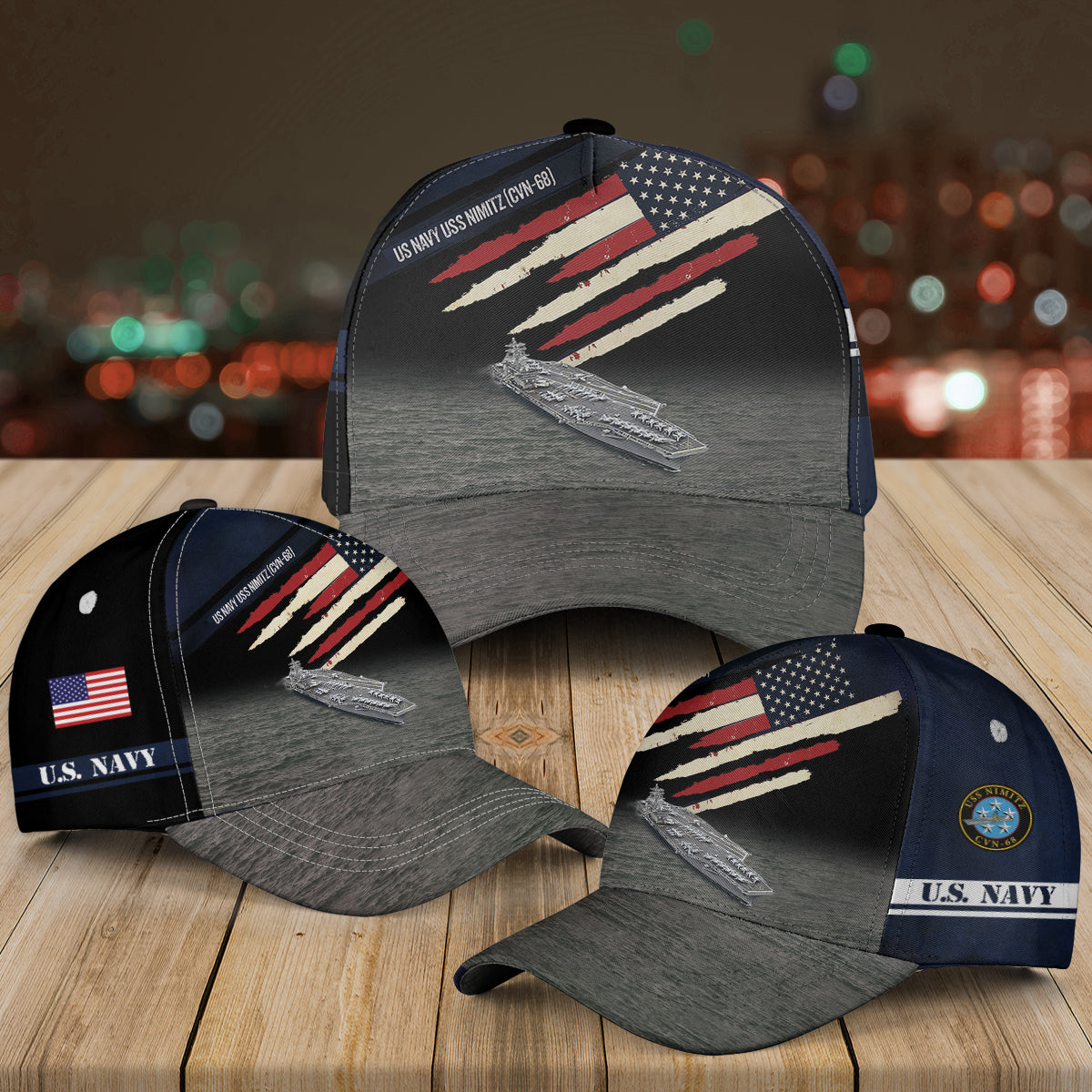 US Navy USS Nimitz (CVN-68) Baseball Cap