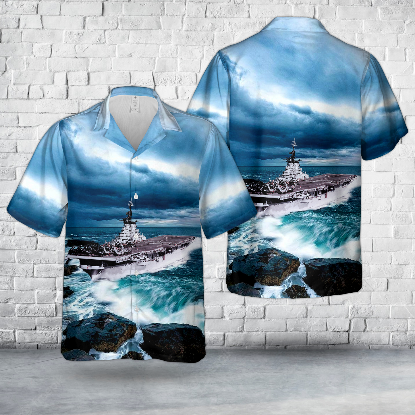 US Navy USS Philippine Sea (CV-47) Hawaiian Shirt