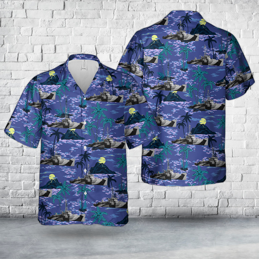 US Navy USS Pursuit (AM-108) Hawaiian Shirt