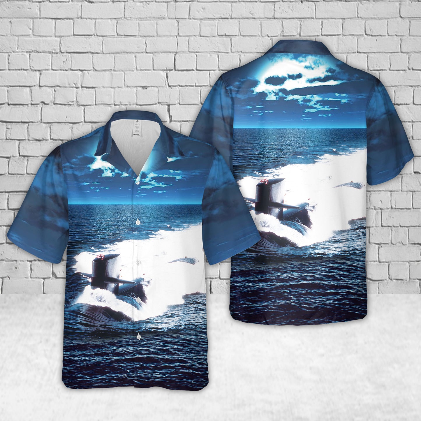 US Navy USS Ray (SSN-653) Hawaiian Shirt