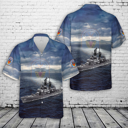 US Navy USS Whidbey Island (LSD-41) Hawaiian Shirt