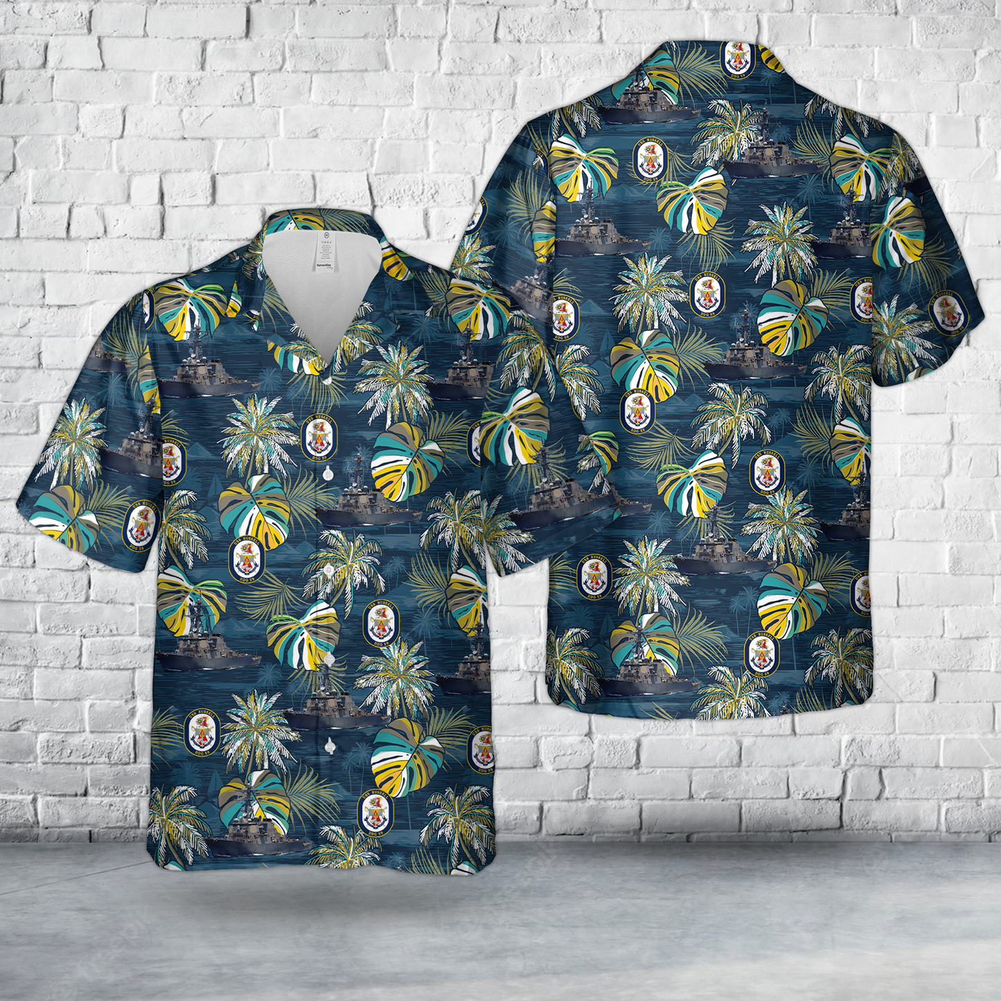 US Navy USS Russell (DDG-59) Hawaiian Shirt