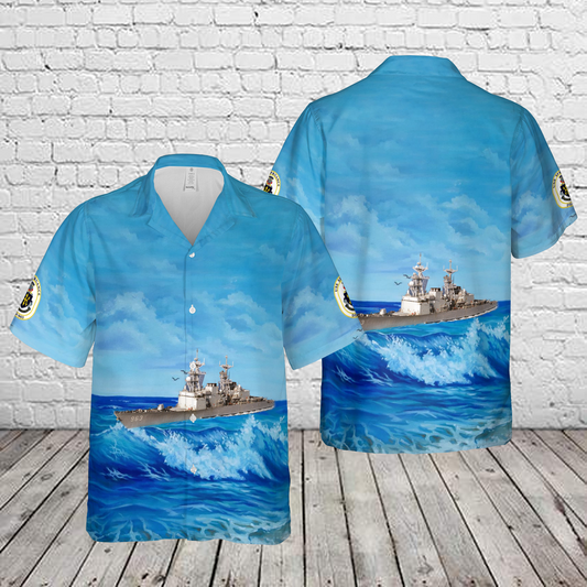 US Navy USS Spruance (DD-963) Hawaiian Shirt