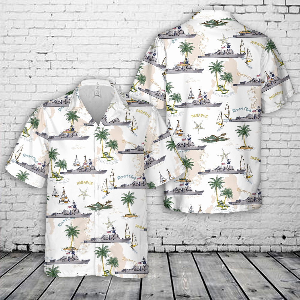 US Navy USS Spruance (DDG-111) Hawaiian Shirt