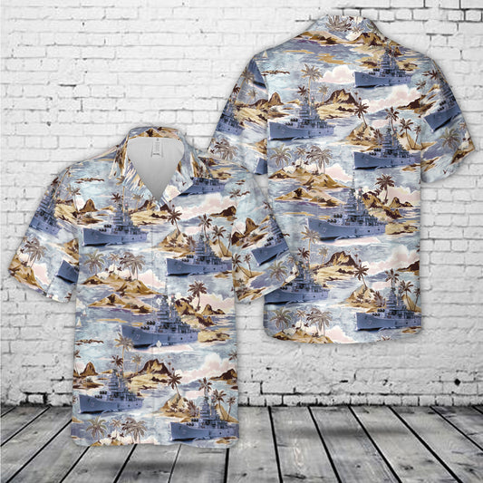 US Navy USS St. Paul CA-73 Hawaiian Shirt