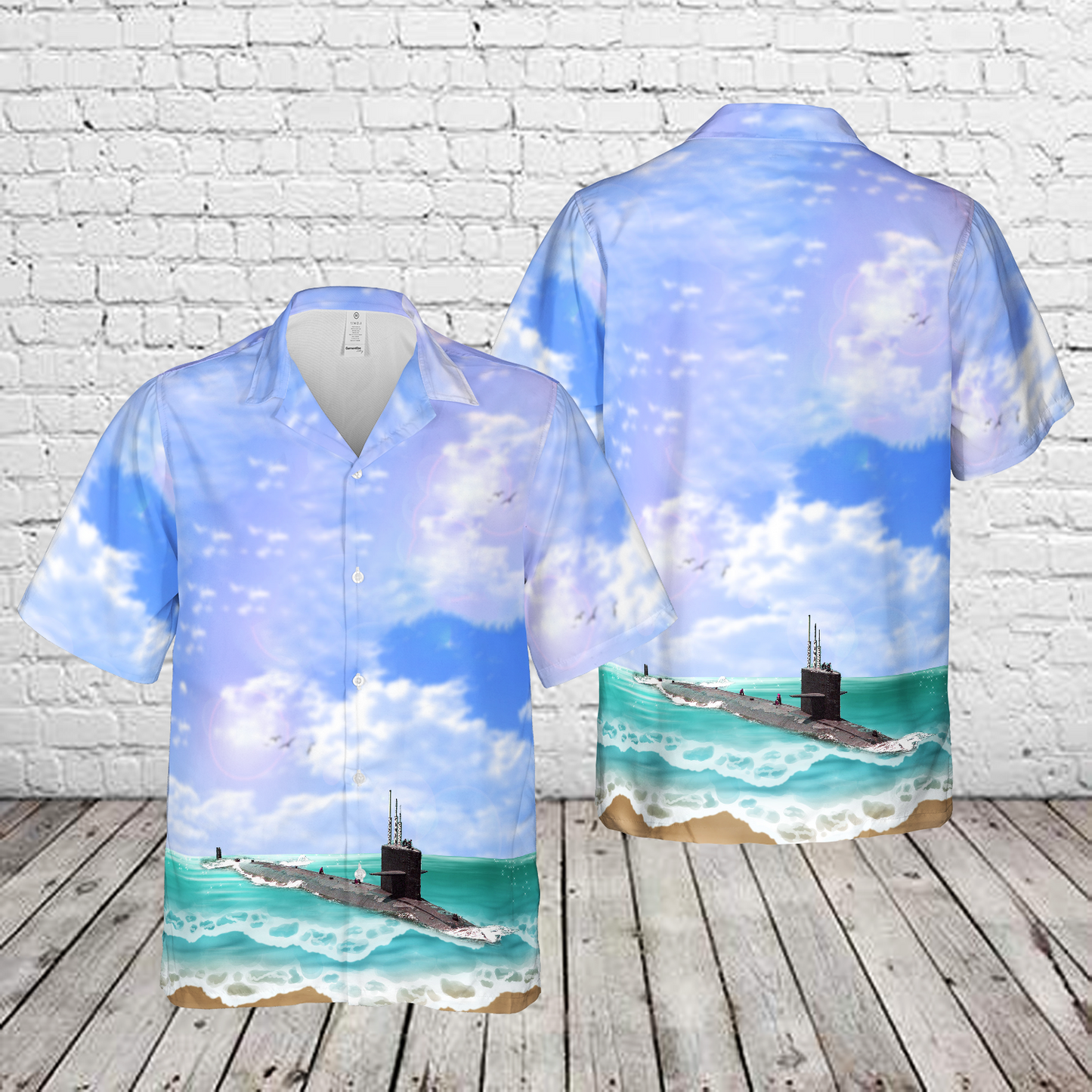 US Navy USS Sturgeon (SSN-637) Hawaiian Shirt