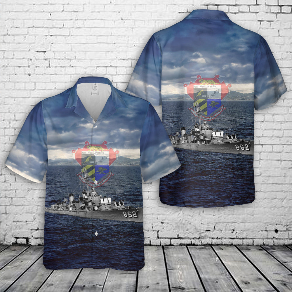 US Navy USS Vogelgesang (DD-862) Hawaiian Shirt