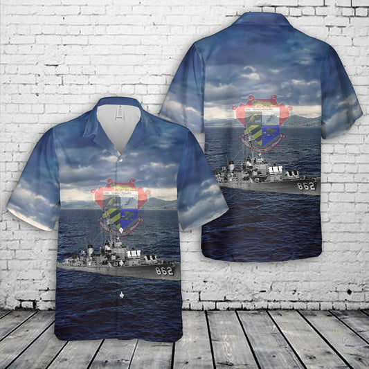 US Navy USS Vogelgesang (DD-862) Hawaiian Shirt
