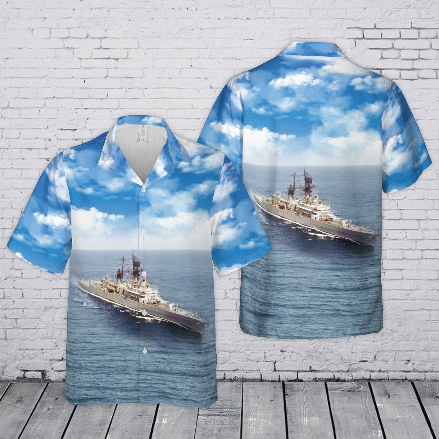 US Navy USS Worden (DLGCG-18) Leahy-class cruiser Hawaiian Shirt Hawaiian Shirt