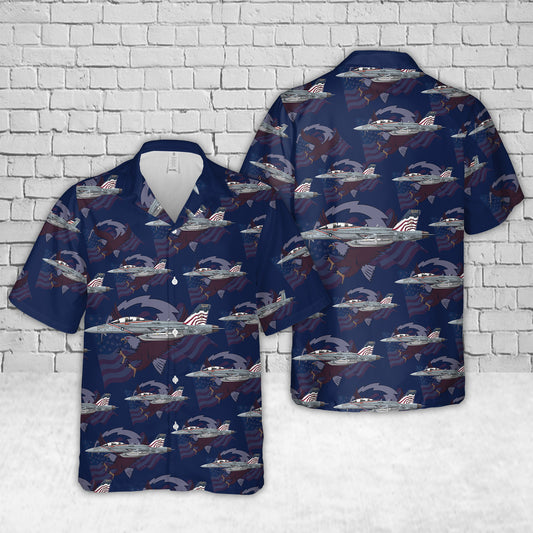 US Navy VAQ-140 Patriots EA-18G Hawaiian Shirt