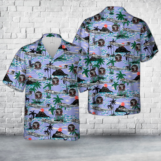 US Navy VAQ-141 Shadowhawks EA-6B Prowler Hawaiian Shirt