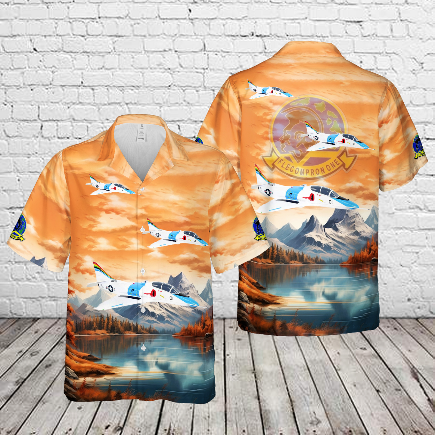 US Navy VC-1 Blue Alli TA-4J Hawaiian Shirt