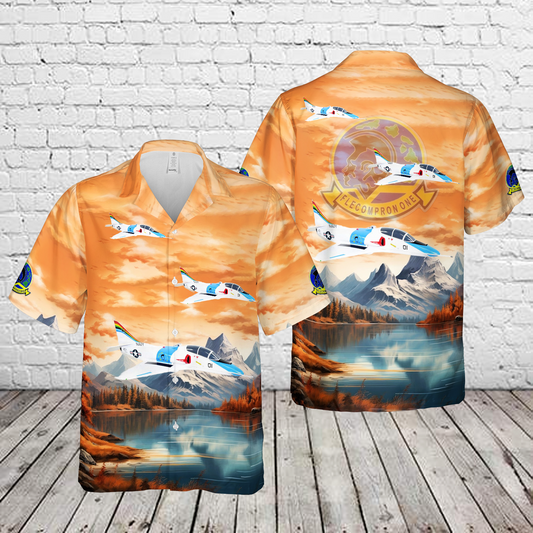 US Navy VC-1 Blue Alli TA-4J Hawaiian Shirt