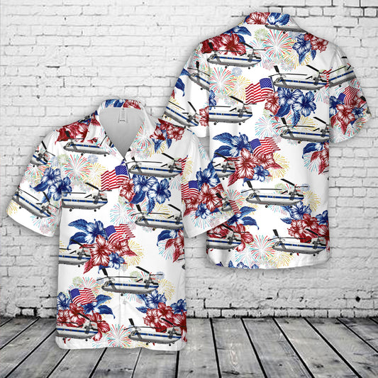 NASA Boeing CH-47 Chinook Hawaiian Shirt