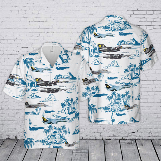 US Navy VF-31 Grumman F-14D Tomcat Hawaiian Shirt