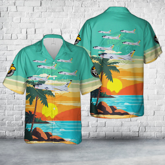 US Navy VF-33 Tarsiers F-8 Crusader Hawaiian Shirt