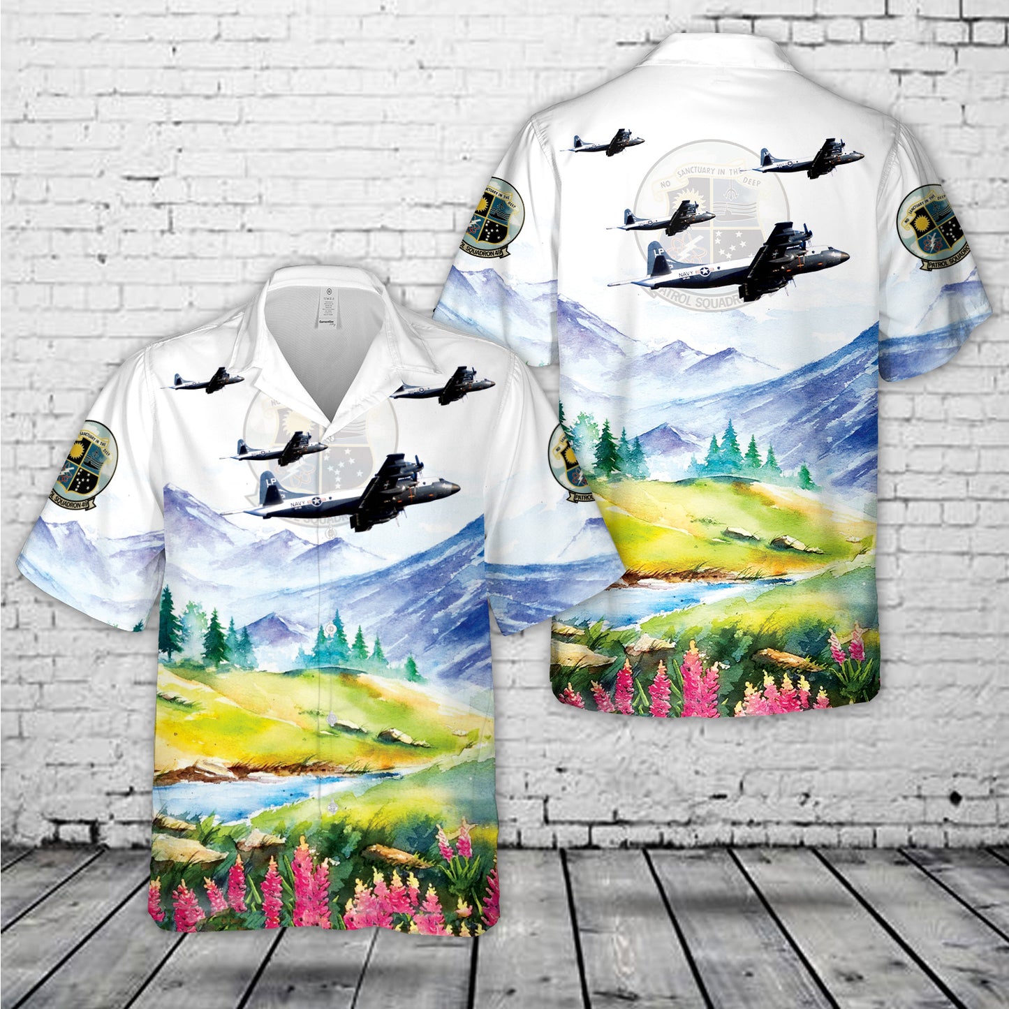 US Navy VP-49 Lockheed P-3A Orion (BuNo 150501) Woodpeckers Hawaiian Shirt