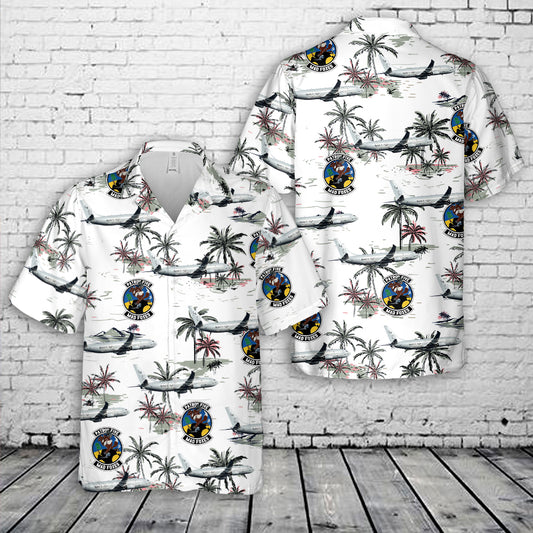 US Navy VP-5 Mad Foxes P-8A Hawaiian Shirt