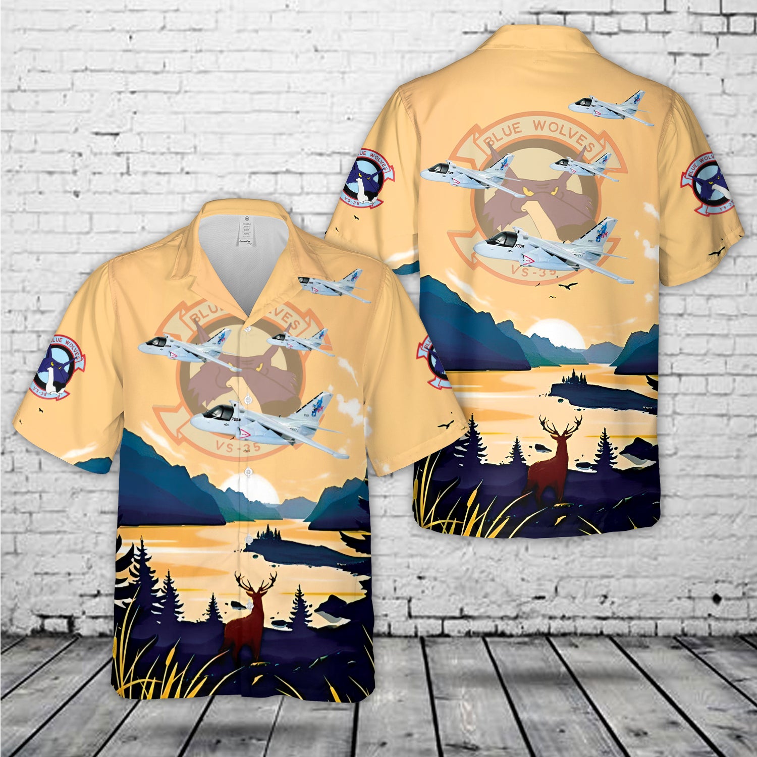 US Navy VS-35 Lockheed S-3B Viking Hawaiian Shirt