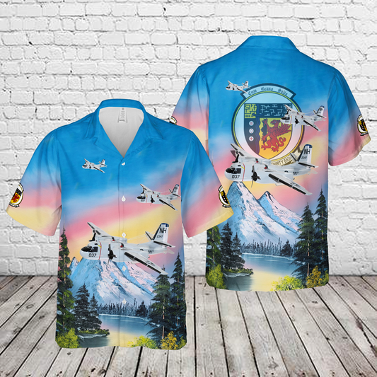 US Navy VS-38 Red Griffins S-2 Tracker Hawaiian Shirt