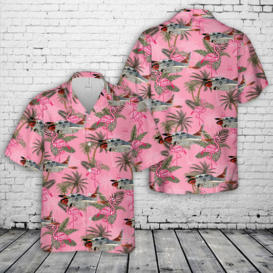 US Navy VT-9 North American T-2 Buckeye Hawaiian Shirt