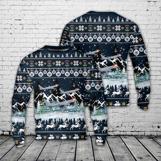 US Navy VX-20, Air Test and Evaluation Squadron Twenty P-8A Poseidon Christmas Sweater